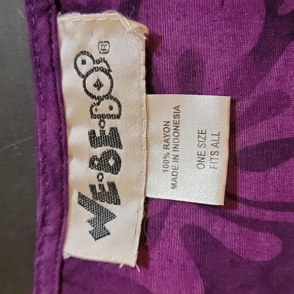 Rayon Purple Cover Up or Lounge Dress - Picture 4 of 4